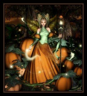 Little pumpkin girl