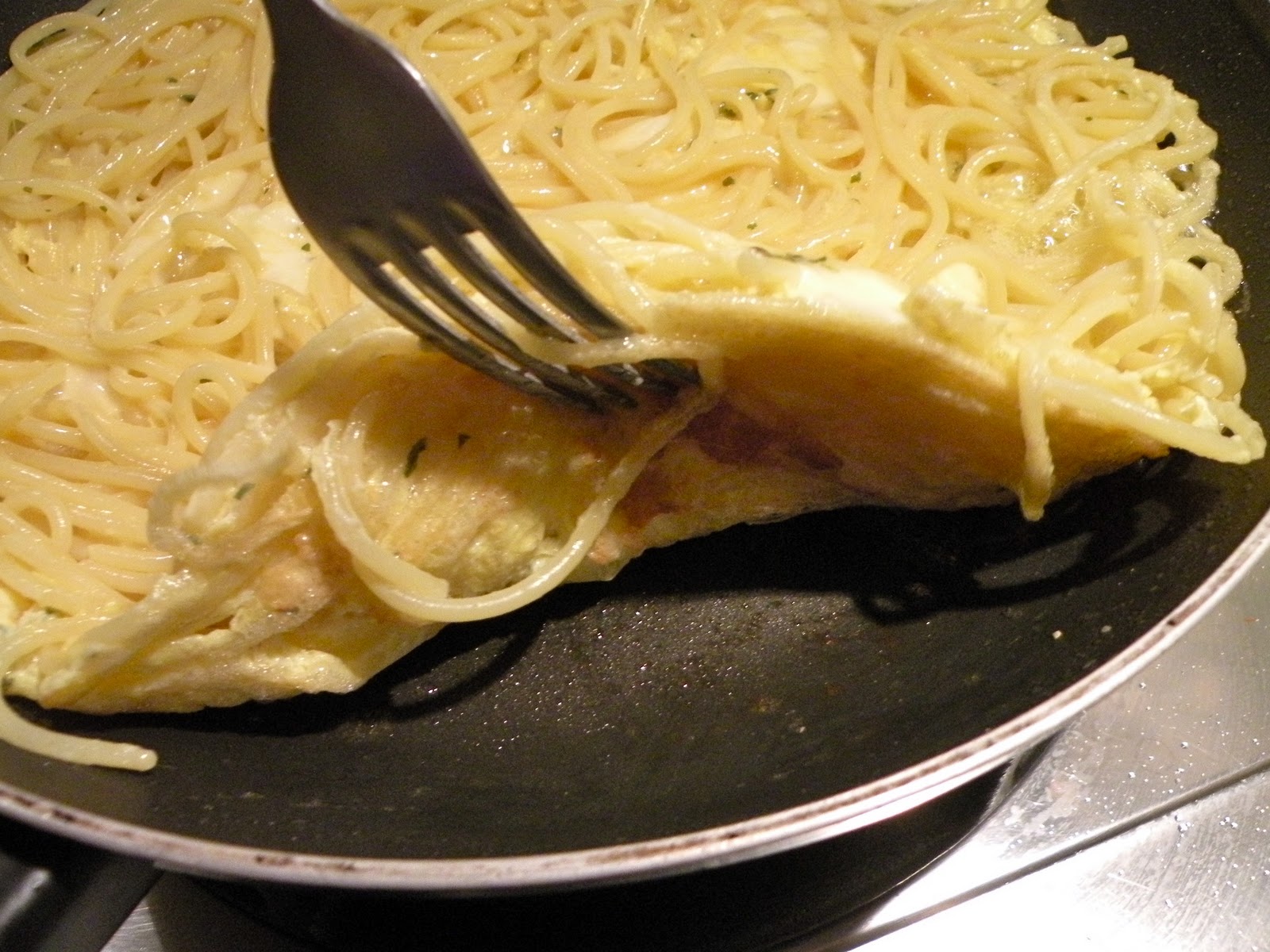 A time for everything: Spaghetti Omelette