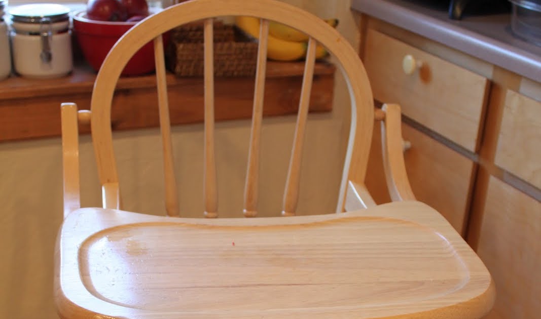 do it yourself divas DIY Refinishing a Solid Wood Highchair