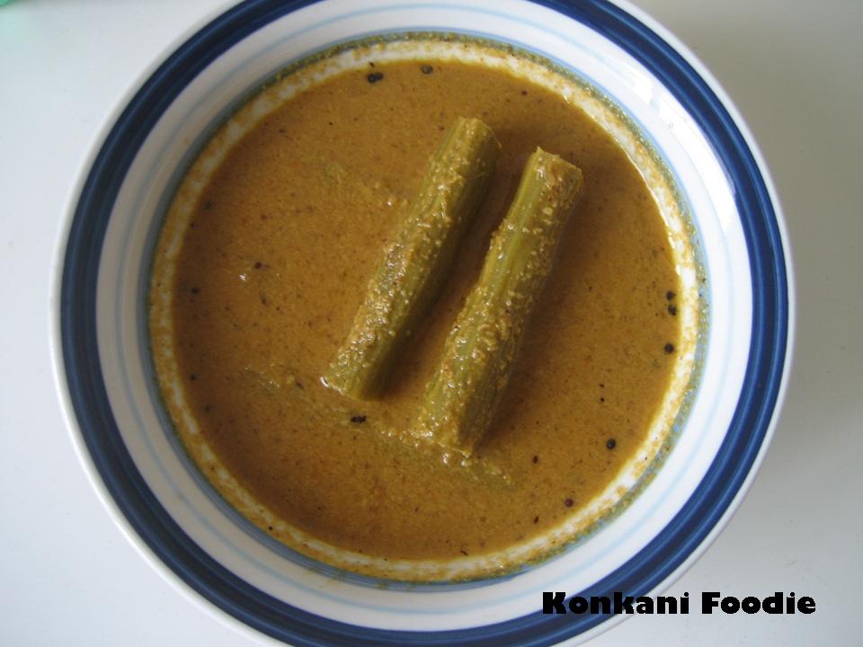 Konkani Foodie Drumstick In Spicy Coconut Paste Goan style (Shengya