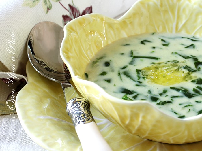 Once Upon a Plate The Recipes: Cream of Spinach Soup