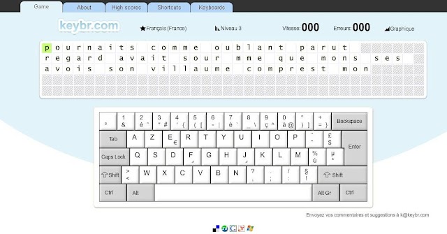 Le site du jour : Keybr, un outil en ligne pour l'apprentissage du clavier