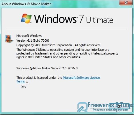 Windows Movie Maker en version portable