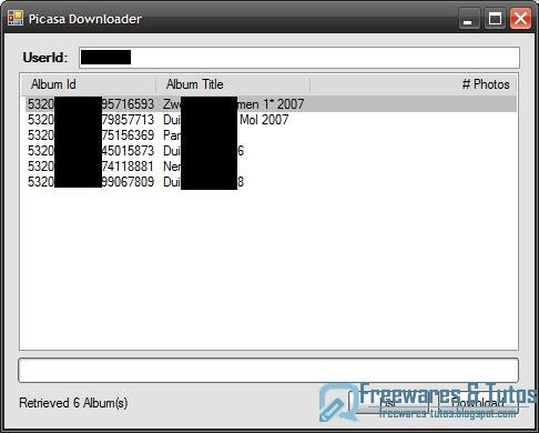 Picasa Downloader : un logiciel gratuit pour télécharger facilement les albums de Picasa