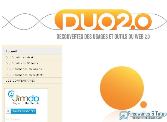 Le site du jour : Duo 2.0, des formations au Web 2.0