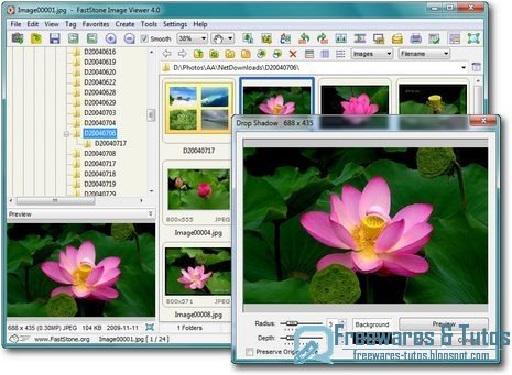 FastStone Image Viewer : nouvelle version (4.3) de ce logiciel de visualisation (et +) des images