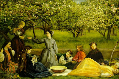 Spring Bloom in Painting. John Everett Millais, Apple Blossoms
