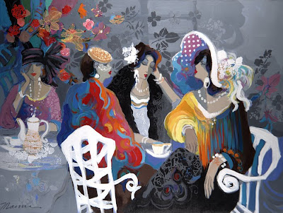 Women in Painting by Isaac Maimon Israeli Artist