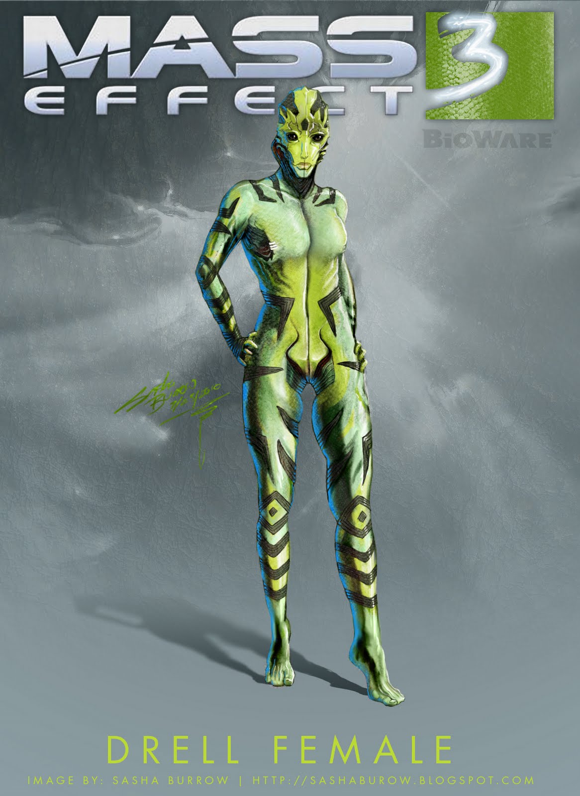 Mass Effect 3: Female Concepts - DRELL.