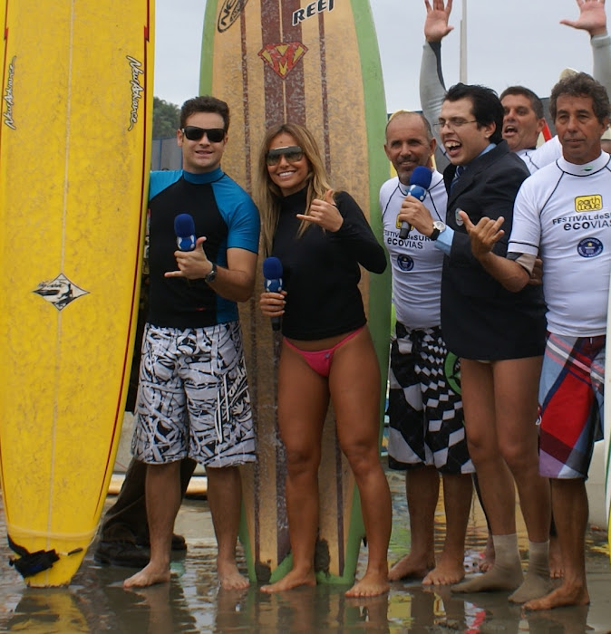 Campeonato de Surf em Santos  com a Turma Do Pánico