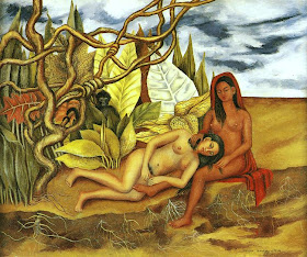Deux Nus dans la Forêt ou La Terre Elle-Même ou Ma Nourrice et Moi (1939), Frida Kahlo