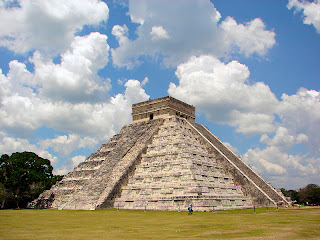 The Pyramid at Chichén Itzá (before 800 A.D.) Yucatan Peninsula, Mexico new seven wonders of the world