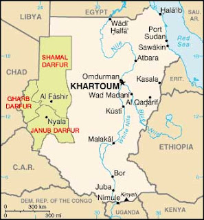 Dafur Sudan Map