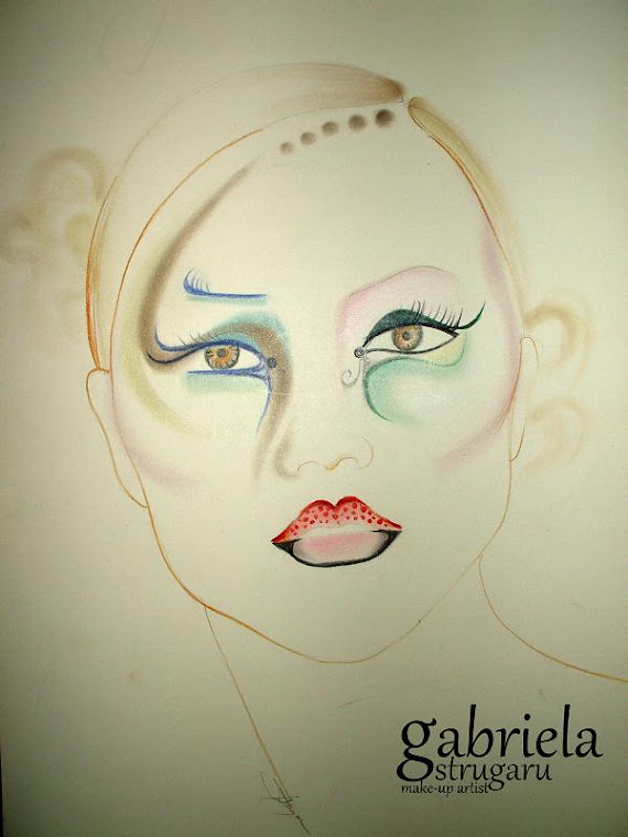 artistic make-up sketch