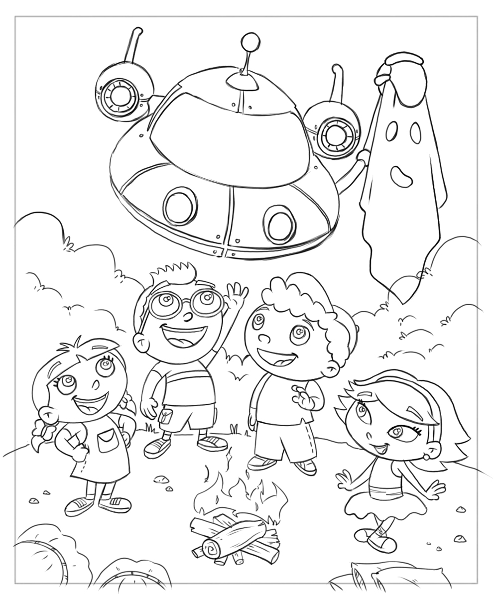 Frank Summers Animation: Little Einsteins Coloring Book Drawings.