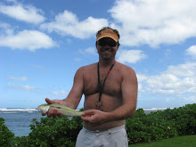 finally, an eating fish off the beach!