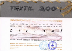 Diploma primei editii a Taberei de Arta ArtTEXTIL 2004