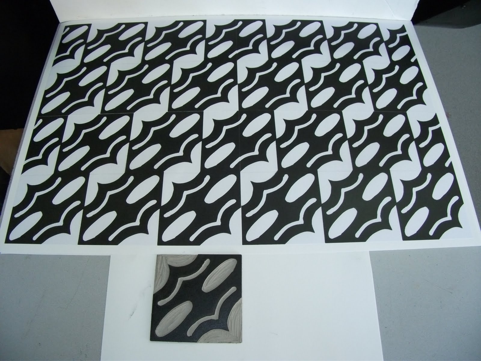 Hereford College of Arts Blog REPEAT PRINTING USING LINO BLOCK