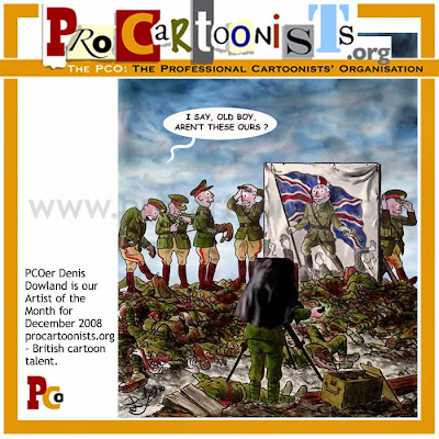 Demis Dowland cartoon @ The Bloghorn for the professional cartoonists' Organisation