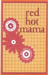 RED HOT MAMA BIRTHDAY CARD