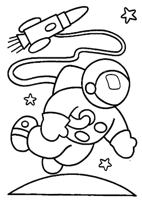 Desenho de Astronauta para Colorir  Imagens do Espaço  Desenhos Para Colorir