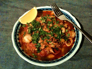 Chasing The Dish: Velvety Squid and Chorizo Stew