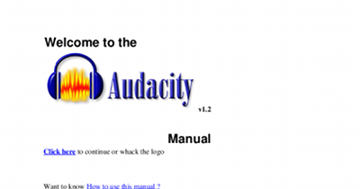 audacity manual