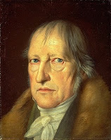 Portrait of a serious Hegel by Schlesinger