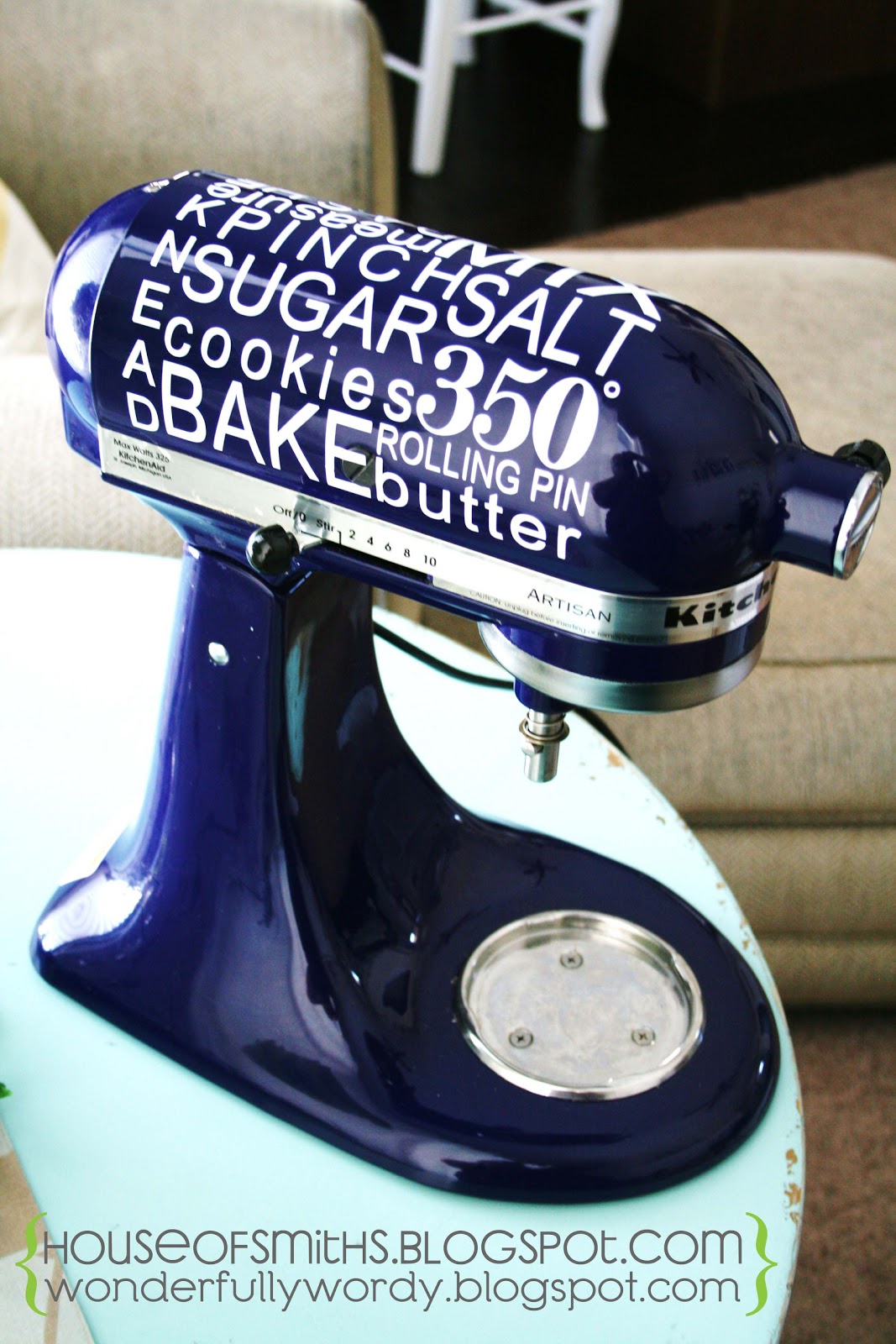 Vinyl Decals for your KitchenAid Mixer