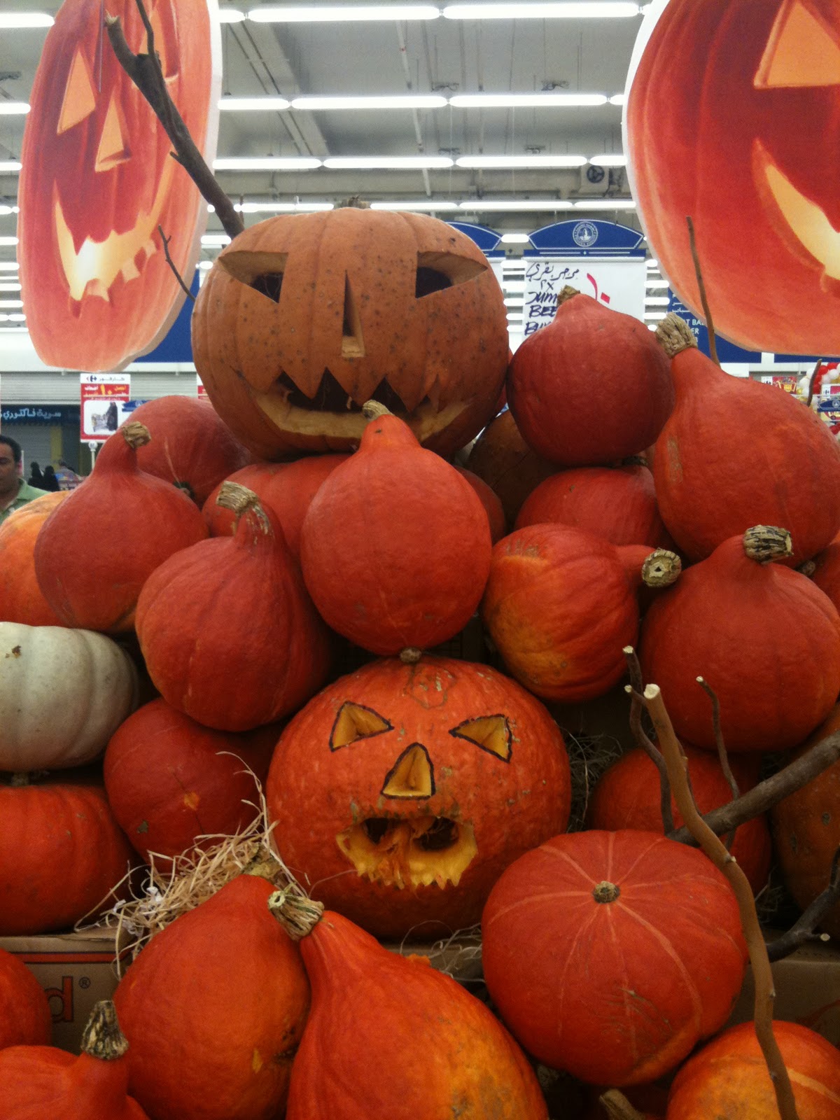 A Little Oryx in Qatar Happy Halloween at Carrefour in City Center