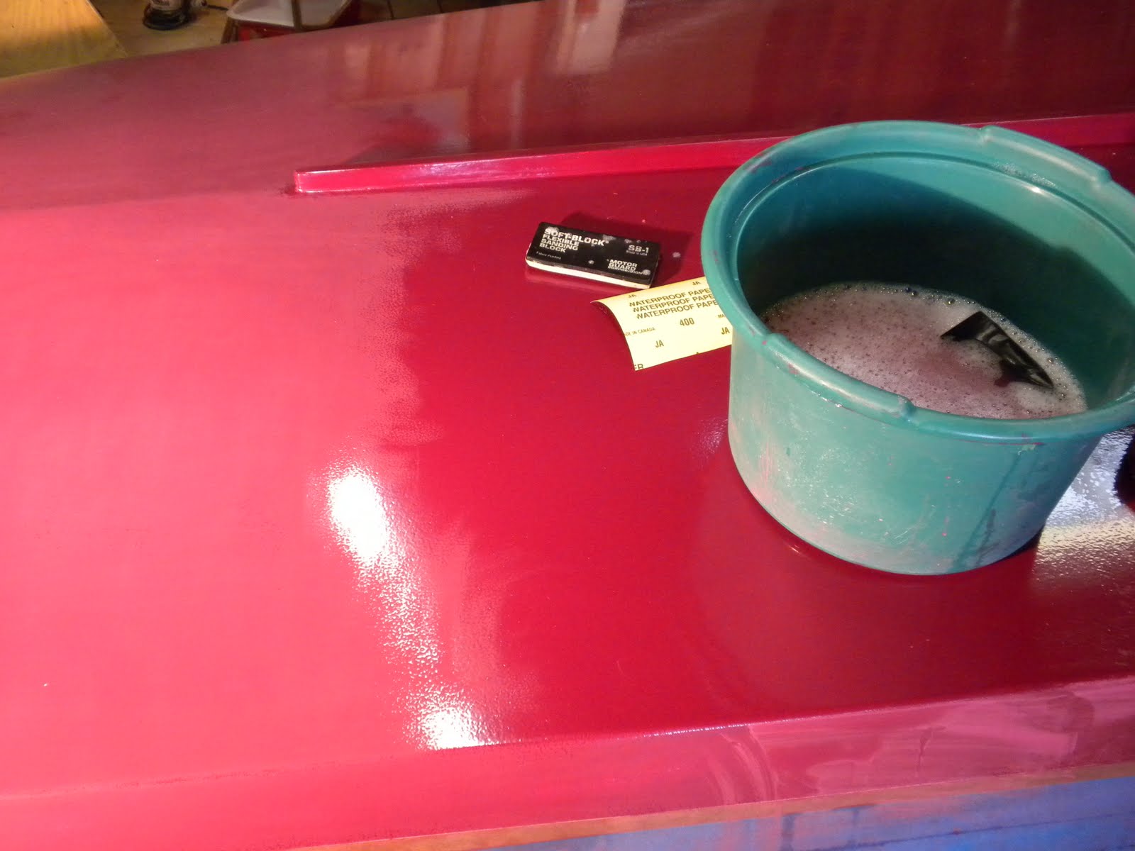 Ted's Wood Boat Sanding Orange Peel