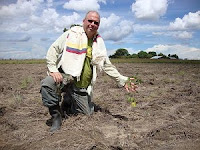 Dexter Dombro at experimental native tree plantation