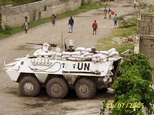 Infantes de marina peruanos en Haiti