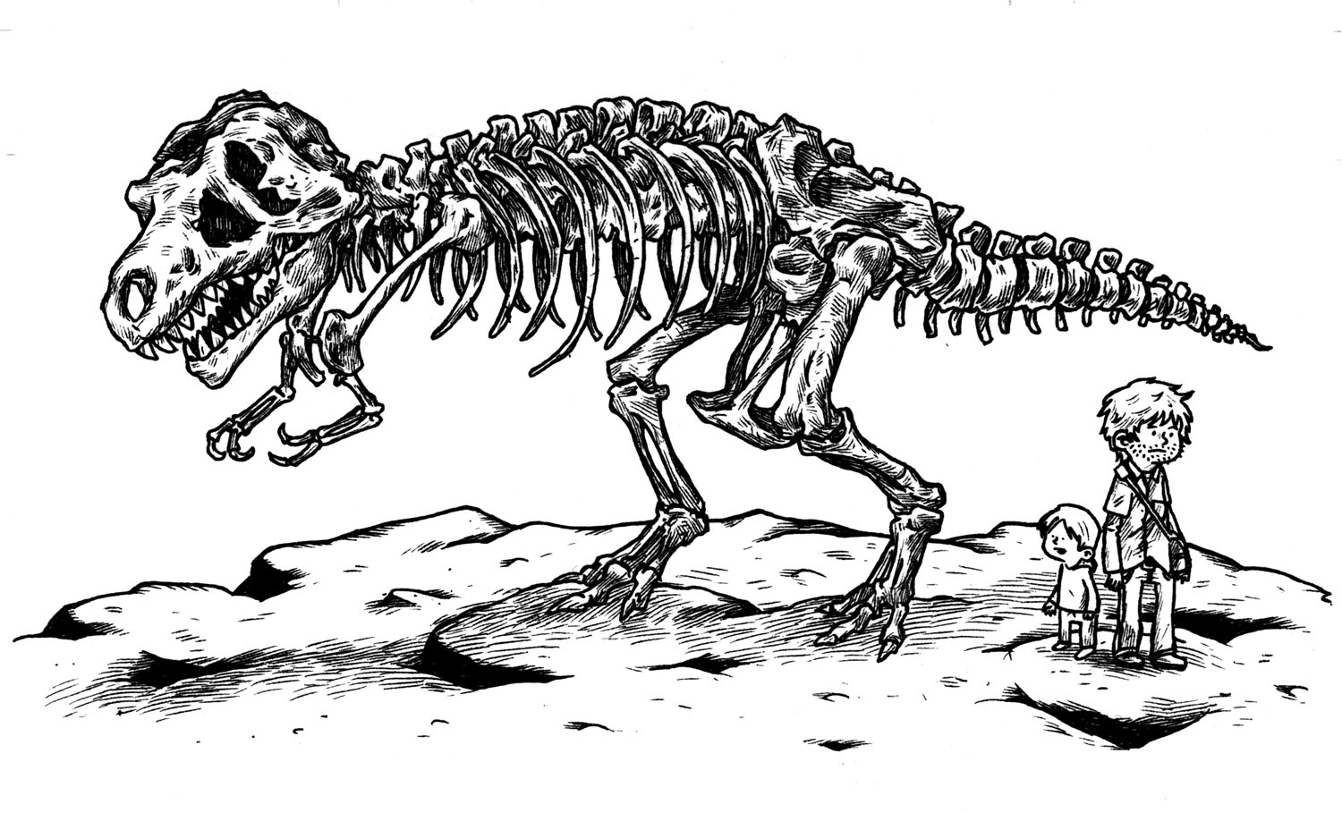 t rex skeleton coloring pages - photo #35