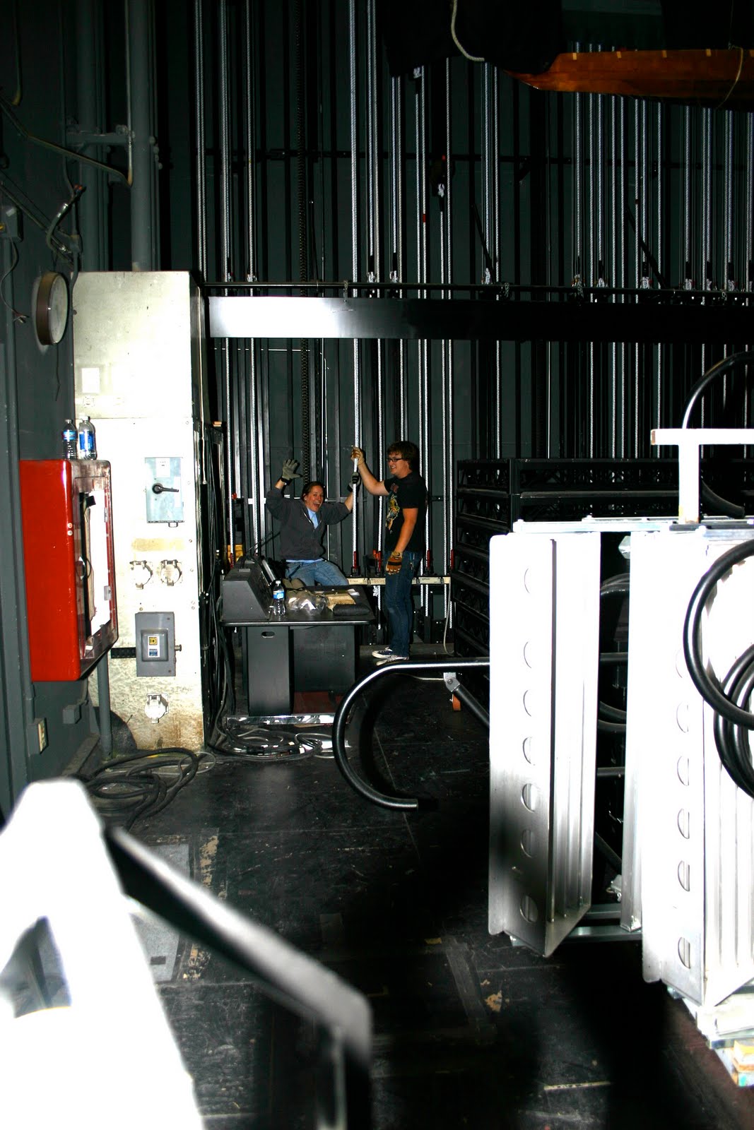 Backstage at the Teenage Drama Workshop: Today's Lesson: Rigging and ...