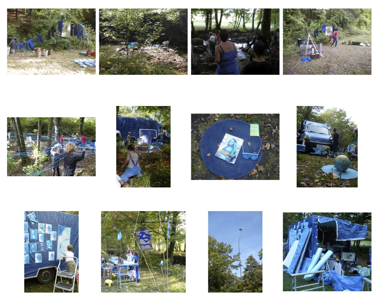 Angela Devi Blue Dress