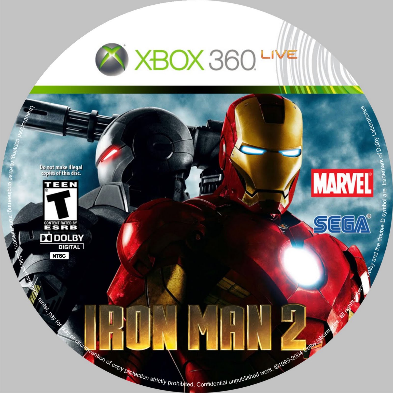 xbox 360 covers Iron Man 2