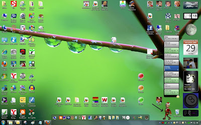My Windows 7 Desktop, showing Windows Dancer LE - Kris