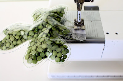 Split Pea Shamrocks crafty sewing tutorial for St Patrick's Day from MADE Everyday with Dana