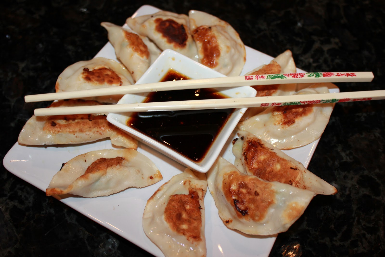 Yum Yum for the family Shrimp Potstickers with Soy Sauce Ginger