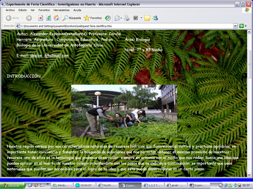 Anatomía de un Pc Uso de quest