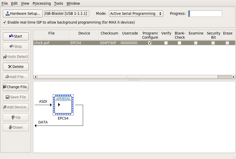 Dincay's Room: Altera DE0 – Programming the Serial Configuration Chip