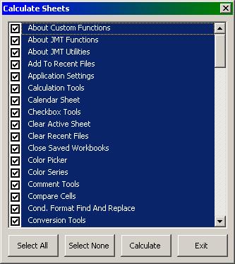 Formula Excel: [en] Show Calculation Tools
