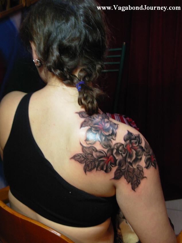 black and grey flower tattoo pictures. Flower Tattoos and Their