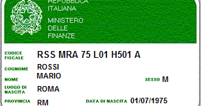 DOMANDA DI ATTRIBUZIONE CODICE FISCALE, COMUNICAZIONE ...