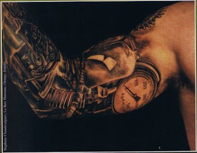 Awesome-3D-Tattoo-Time-Machine