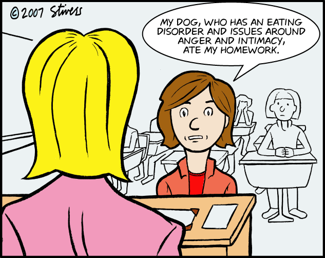 My dog ate my homework poem questions and answers picture