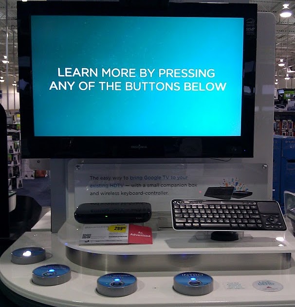 Google TV Sony Logitech Demo at Best Buy