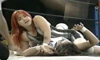 Candy Okutsu - Ayako Hamada - woman wrestling - wrestling woman