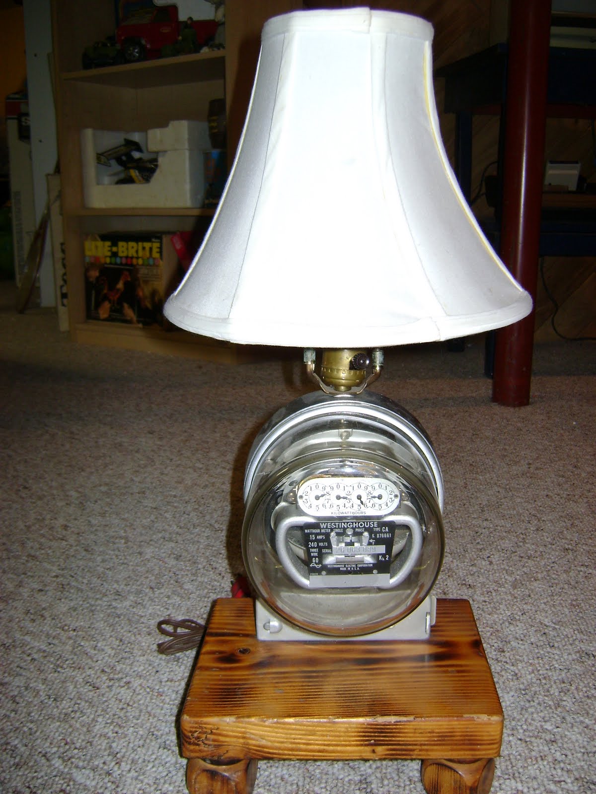 Adventures In Ebay: Electric Meter Table Lamp